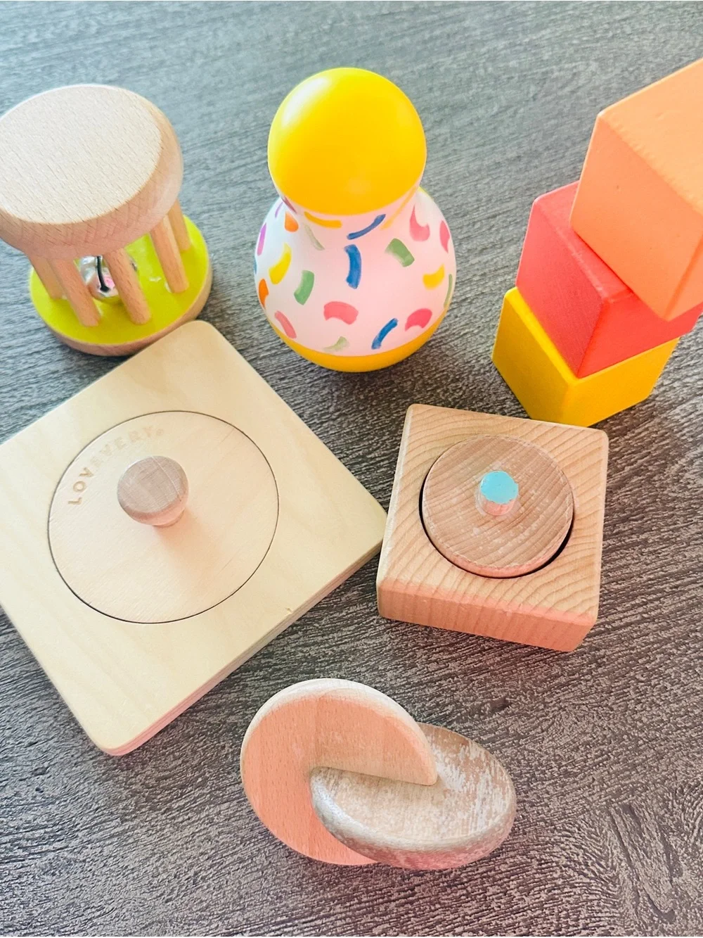 Lovevery Montessori Wooden Sensory Toy Bundle